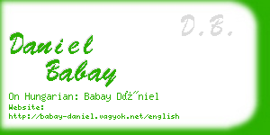 daniel babay business card